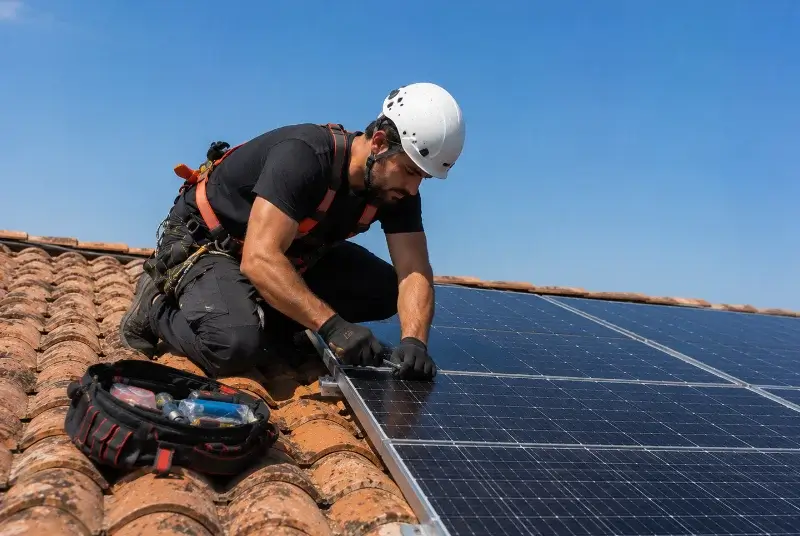 Maintenance et monitoring de panneaux solaires à Fareins